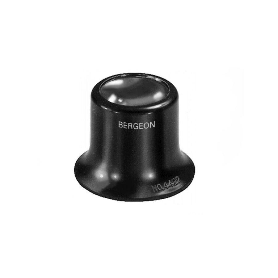 Bergeon 4422-1.5 watchmaker's loupe, plastic housing, inner screw ring, 6.7x magnification