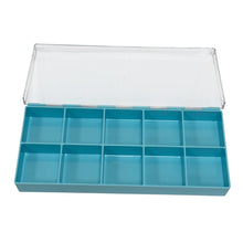 Load image into Gallery viewer, Bergeon 5237-1345 plastic transparent box for watch parts, 10 divisions
