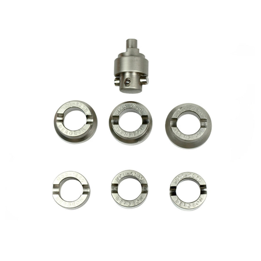 Bergeon 5538 set of inserts for waterproof watch cases with grooves / teeth, for Bergeon 5700