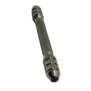 Bergeon 5679 pin vice handle in nickel plated brass, 2 chucks 0 - 1.5, 1.9 - 3 mm
