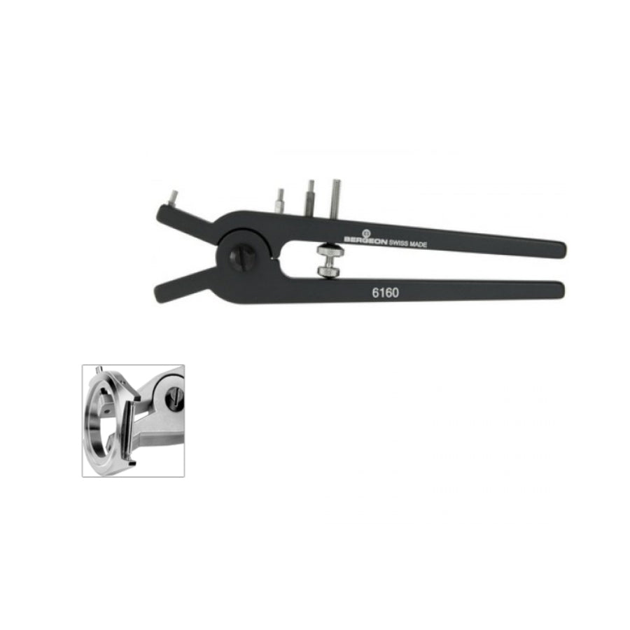 Bergeon 6160 pliers for removing pushers and correctors on chronograph watches