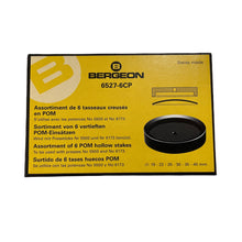 Load image into Gallery viewer, Bergeon 6527-6CP glass fitting dies for domed mineral watch glasses Ø19-40mm

