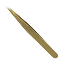 Load image into Gallery viewer, Bergeon 7422-PM-AM precision tweezers in brass for watchmaker&#39;s and jewellers 130 mm
