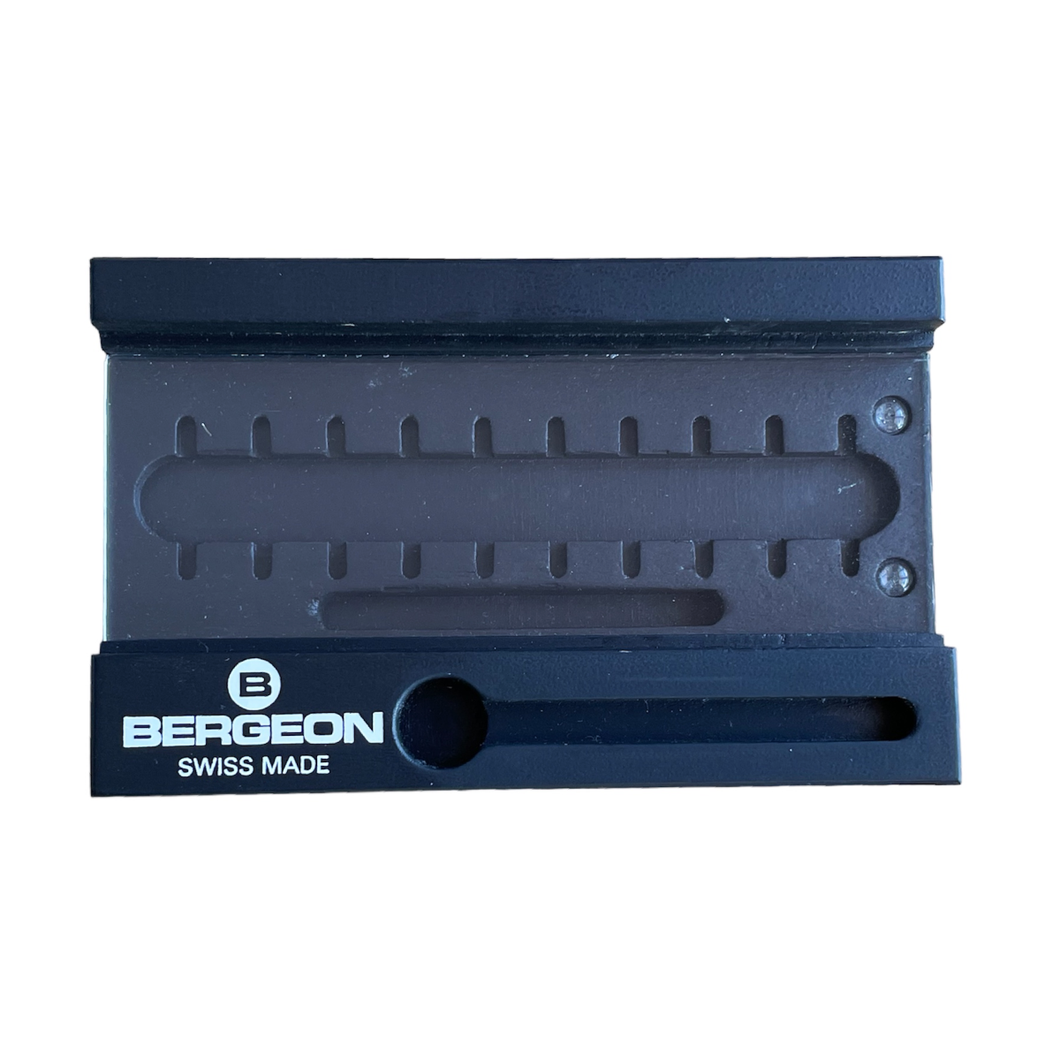 Bergeon 7744-S stand for 2 bracelet blocks, holder and pins for watchmakers