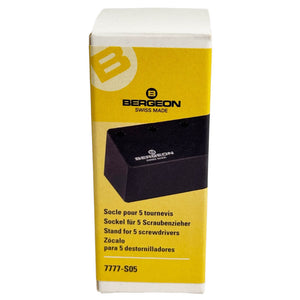 Bergeon 7777-S05 screwdriver stand POM-C plastic for 5 screwdrivers