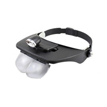 Load image into Gallery viewer, Bergeon 7826 binocular magnifier with adjustable visor 1.0x 1.5x 2.0x 2.5x 3.5x
