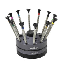 Load image into Gallery viewer, Bergeon 7965-S12 Special Profile Screwdriver Set of 12 with Rotating Stand
