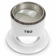 Load image into Gallery viewer, Bergeon 2611-TB-2 loupe, white, biconvex, ventilation port, magnification 5

