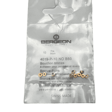 Load image into Gallery viewer, Bergeon 4019-P-10 B50 Brass Clock Bushings - Pack of 10
