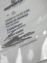 Load image into Gallery viewer, Bergeon 30080-A-10 DI 0.60 mm Steel Screwdriver Blades - Pack of 10
