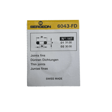 Load image into Gallery viewer, Bergeon No. 147 Rubber O-Ring Gaskets Pack of 2
