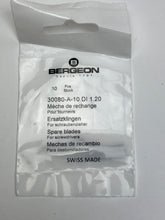 Load image into Gallery viewer, Bergeon 30080-A-10 DI 1.20 Precision Screwdriver Blades - Pack of 10
