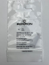 Load image into Gallery viewer, Bergeon 30080-A-10 DI 1.20 Precision Screwdriver Blades - Pack of 10
