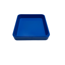Load image into Gallery viewer, Bergeon 2379 Blue Plastic Square Supplies Tray, 70 x 70 x 13 mm
