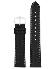 Load image into Gallery viewer, Hirsch Forest Black Leather Watch Strap, Quick Release, 18 mm
