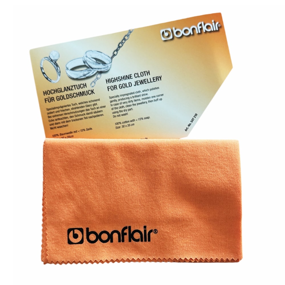 Bonflair cleaning cloth for gold jewellery 30 x 30 cm