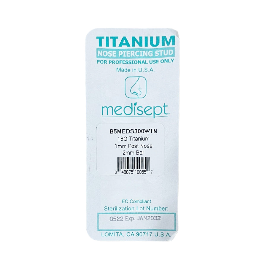 Bonflair Silence Titanium ball nose studs