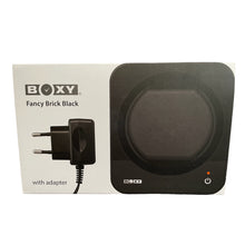 Load image into Gallery viewer, Boxy Fancy Brick black watch winder box for one watch combinable with adapter
