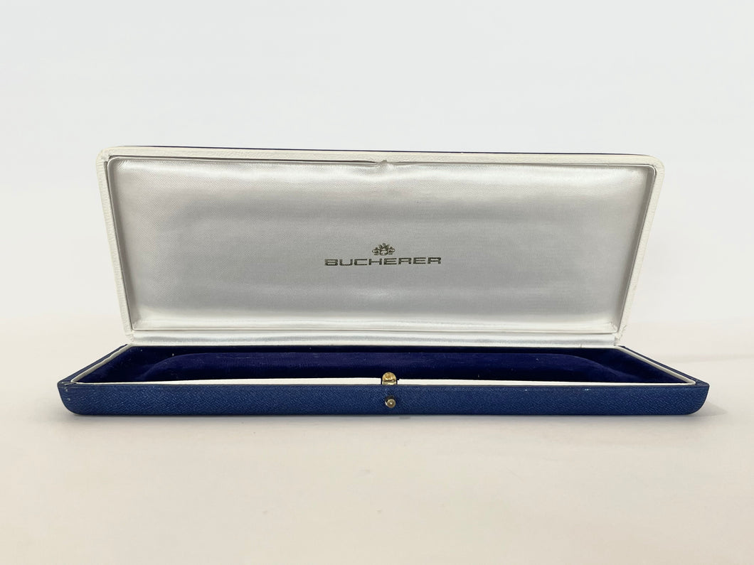 Bucherer blue men's watch box 1960s