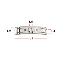 Load image into Gallery viewer, Butterfly buckle with pusher stainless steel 16mm
