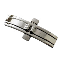 Load image into Gallery viewer, Butterfly buckle with pusher stainless steel 16mm
