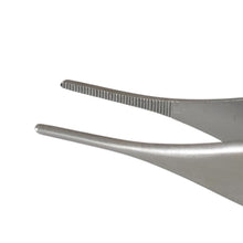 Load image into Gallery viewer, Buzzufy D11 serrated tip tweezers for diamonds, stones, beads, cord, 125mm
