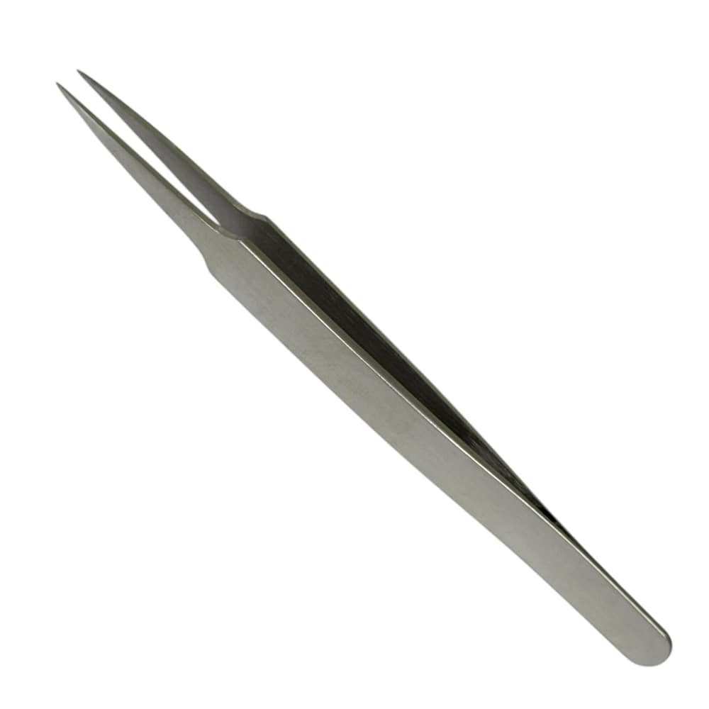 Buzzufy D12 precision strong steel tweezer for watchmaker, 120mm