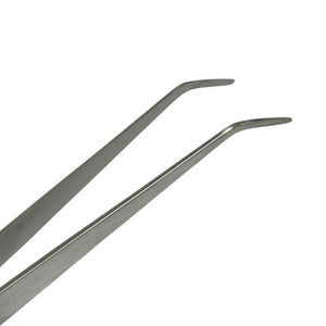 Buzzufy S10 soldering tweezer for jewelers with fibre grip curved length 165 mm