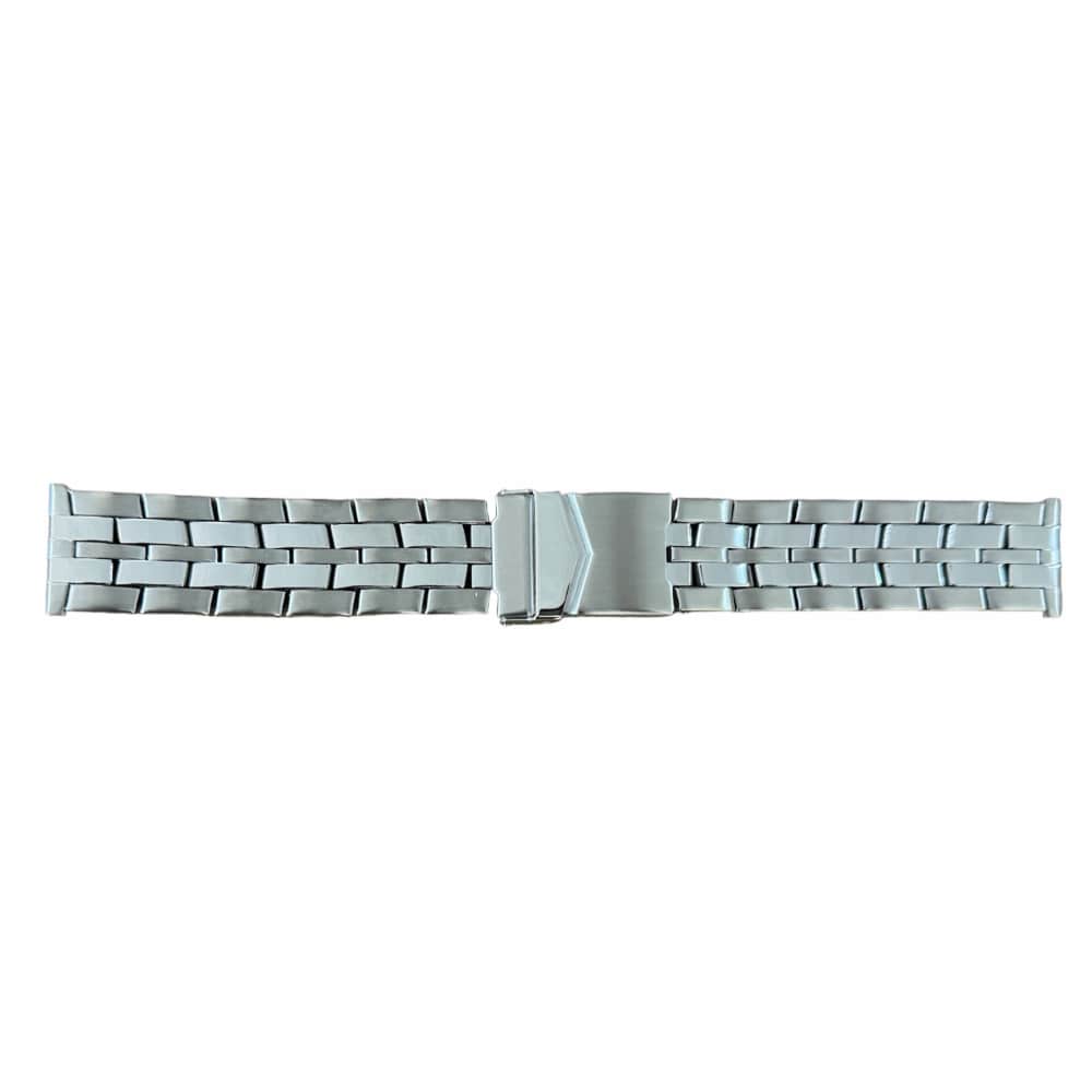 Buzzufy semi solid stainless steel watch bracelet 22mm