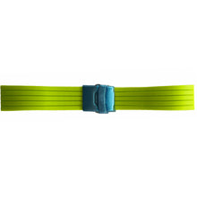 Load image into Gallery viewer, Buzzufy silicone neon green chrono watch strap with clasp 20mm

