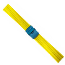 Load image into Gallery viewer, Buzzufy silicone yellow watch strap with steel clasp 20mm
