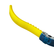 Load image into Gallery viewer, Buzzufy silicone yellow watch strap with steel clasp 22mm
