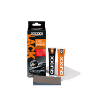 Load image into Gallery viewer, QUIXX Paint Scratch Remover Kit (Ref. 00070) – 2-Step Repair System with Repair No.1 + Finish No.2, Polishing Cloths &amp; 3000-Grit Sandpaper, Made in Germany
