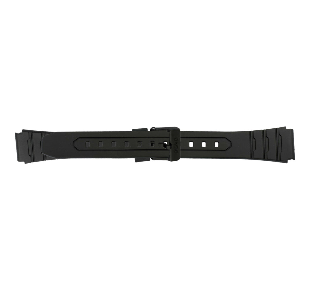 Casio 10421384 black rubber strap W-202-1AV 18 mm