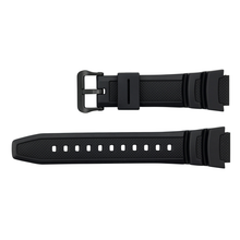 Load image into Gallery viewer, Casio 10569210 black watch plastic strap 19 mm W-218H-1AV, W-218H-3AV, W-218H-5BV
