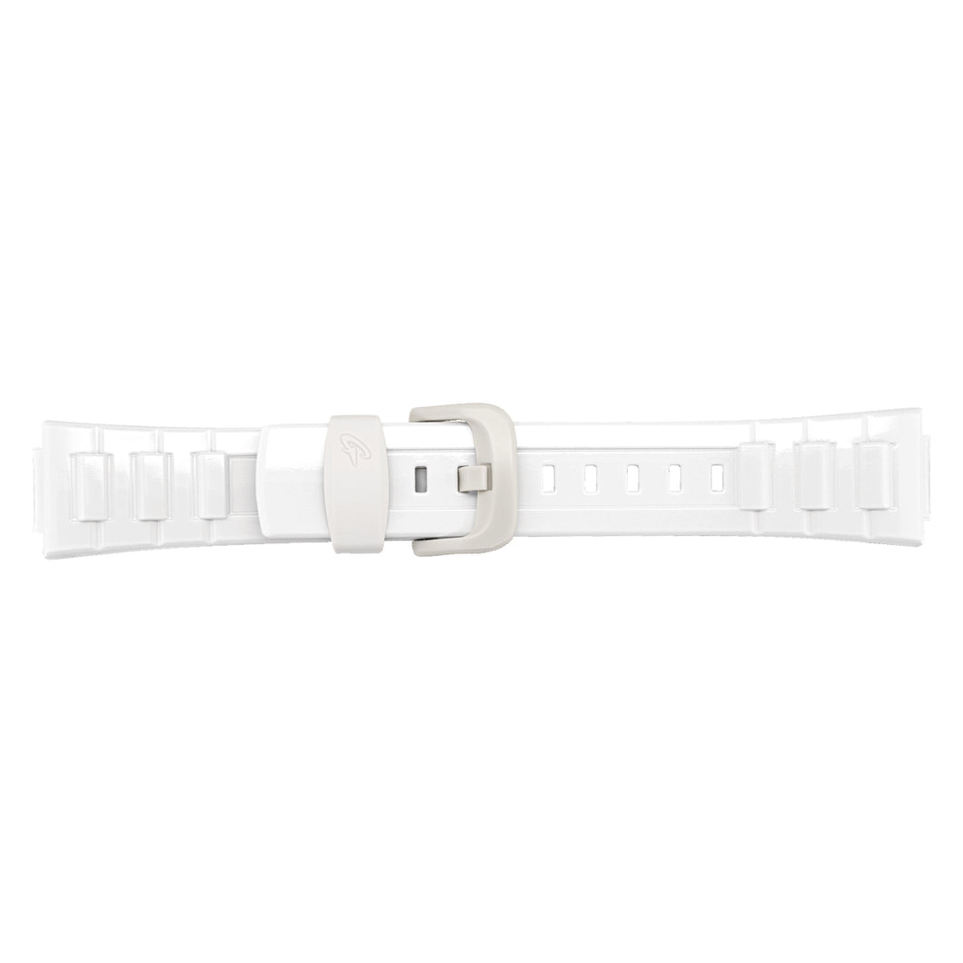 Casio BGD-120P, BLX-100 white watch silicone strap 10349444 23mm