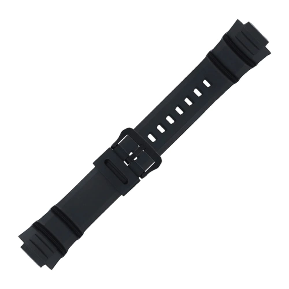 Casio plastic black watch strap 10452435 for MCW-100H, MCW-110H, W-S220, 16 mm