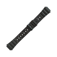 Casio plastic black watch strap 70610304 for SDB-500, TS-100, TS-200, 17 mm