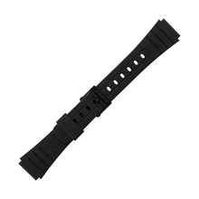 Load image into Gallery viewer, Casio plastic black watch strap 71604002 for F-91W, F-94, F-105W, 18 mm
