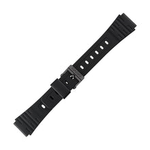 Load image into Gallery viewer, Casio plastic black watch strap 71604816 for W-59, W-59-1VD 18 mm
