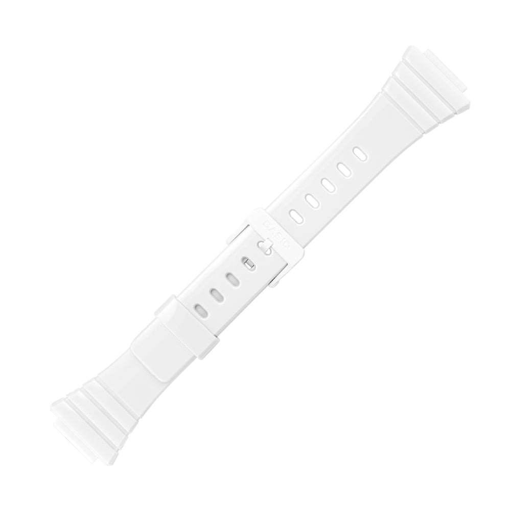 Casio plastic white watch strap 10435868 for W-215H, 14 mm