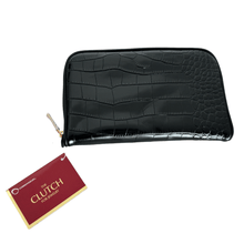 Load image into Gallery viewer, Connoisseurs leather black jewellery clutch CONN1055
