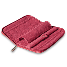 Load image into Gallery viewer, Connoisseurs leather red jewellery clutch CONN1054
