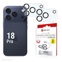 Load image into Gallery viewer, DISPLEX Full Cover Camera Lens Glass for iPhone 18 Pro, 10H, 2-Pack
