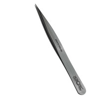 Load image into Gallery viewer, Horotec MSA12.300-00 Thick Tweezers Flat Tips Geneva Shape 120mm Carbon Steel
