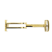 Load image into Gallery viewer, Folding clasps for watch leather straps, gold plated, 14 mm
