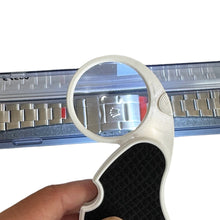Load image into Gallery viewer, Folding magnifying glass pocket magnifying glass led x4
