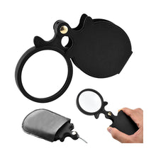 Load image into Gallery viewer, Folding magnifying glass pocket mini case for wall clocks, 3X
