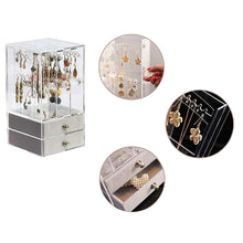 Load image into Gallery viewer, Gugita Elegant Transparent Grey Jewellery Organiser and Display Box
