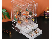 Load image into Gallery viewer, Gugita Elegant Transparent Grey Jewellery Organiser and Display Box
